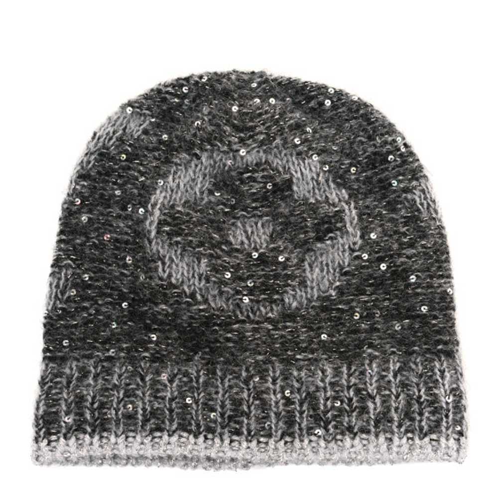 LOUIS VUITTON Monogram Glitter Sunset Beanie Hat … - image 1