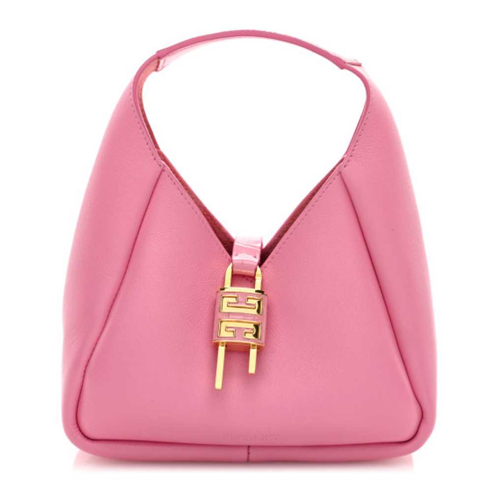 GIVENCHY Grained Calfskin Mini G-Lock Hobo Pink - image 1