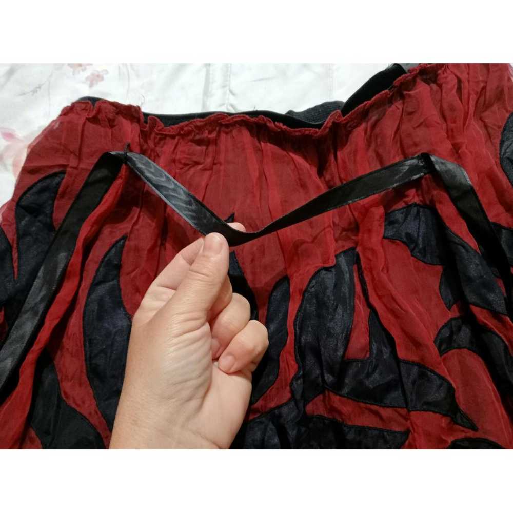 Alberta Ferretti Silk maxi skirt - image 4