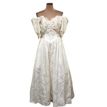 Vintage Jessica McClintock Wedding Gown Size XS I… - image 1