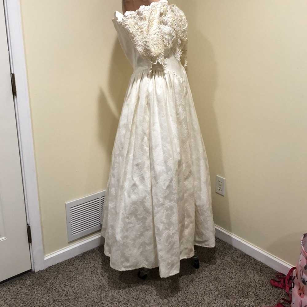 Vintage Jessica McClintock Wedding Gown Size XS I… - image 4