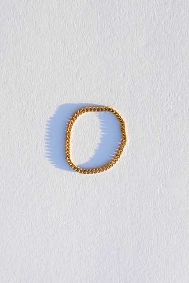 Satomi Kawakita 18k Solid Gold Ribbon Chain Ring |