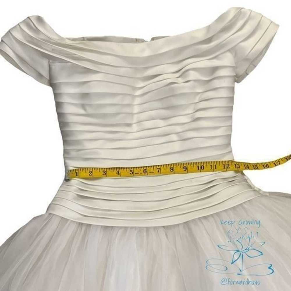Mori Lee White Wedding Dress - Size 10 - image 11