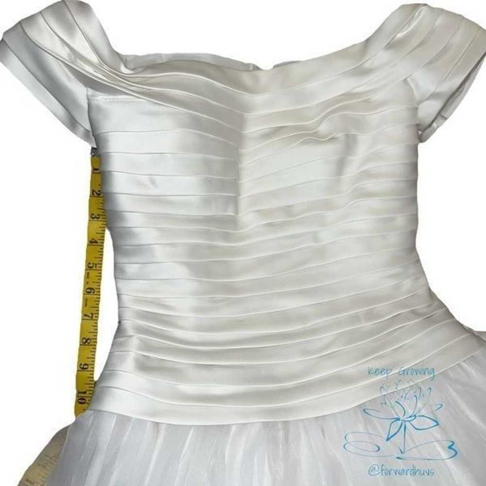 Mori Lee White Wedding Dress - Size 10 - image 12