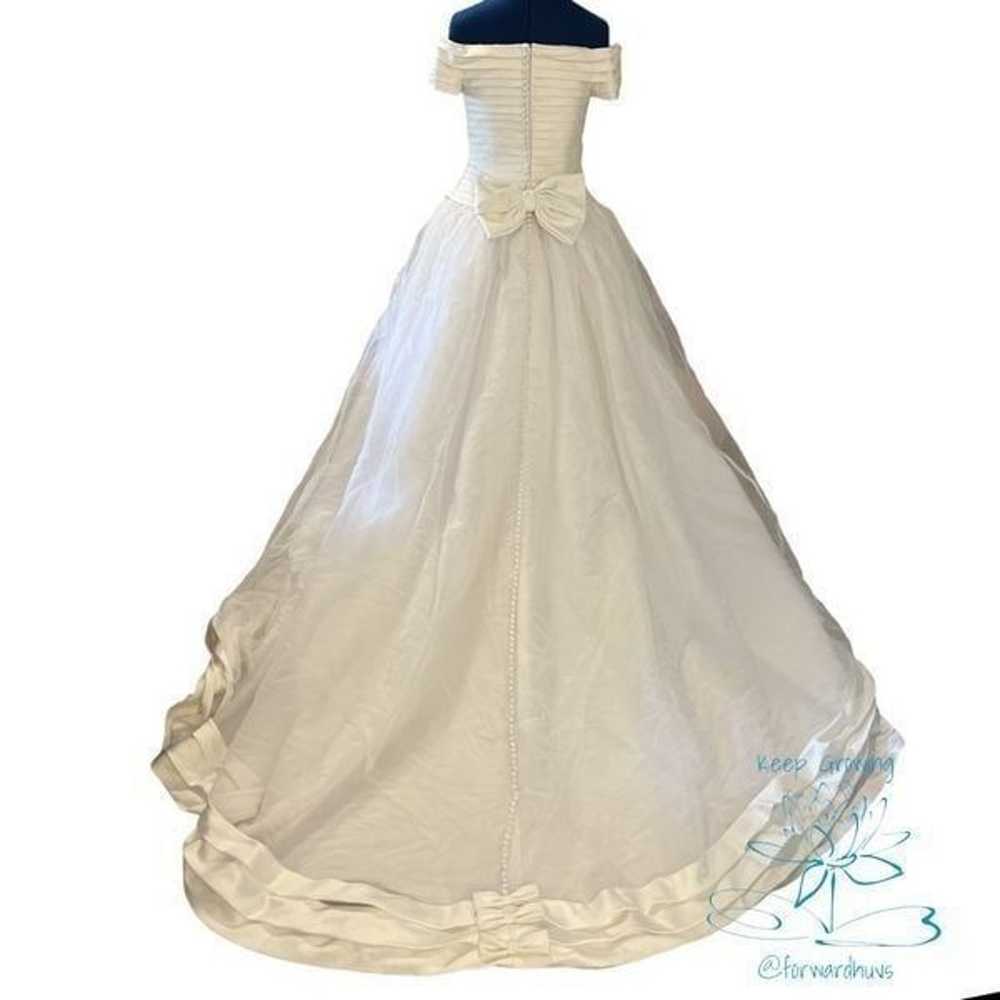 Mori Lee White Wedding Dress - Size 10 - image 2