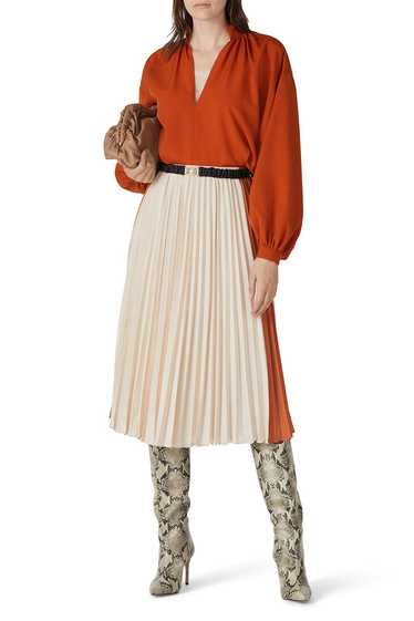 TOME Collective Two Tone Pleated Skirt