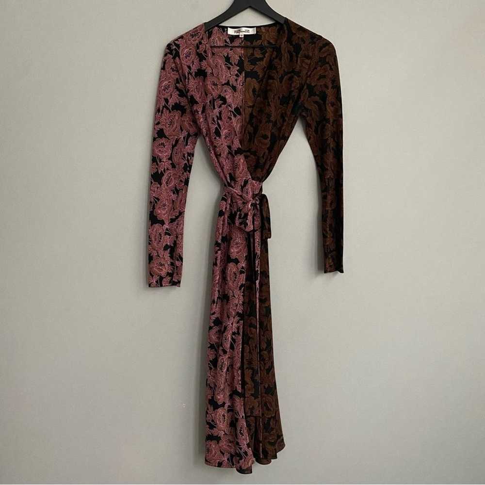 Diane Von Furstenburg Tilly Midi Floral Wrap Dress - image 3