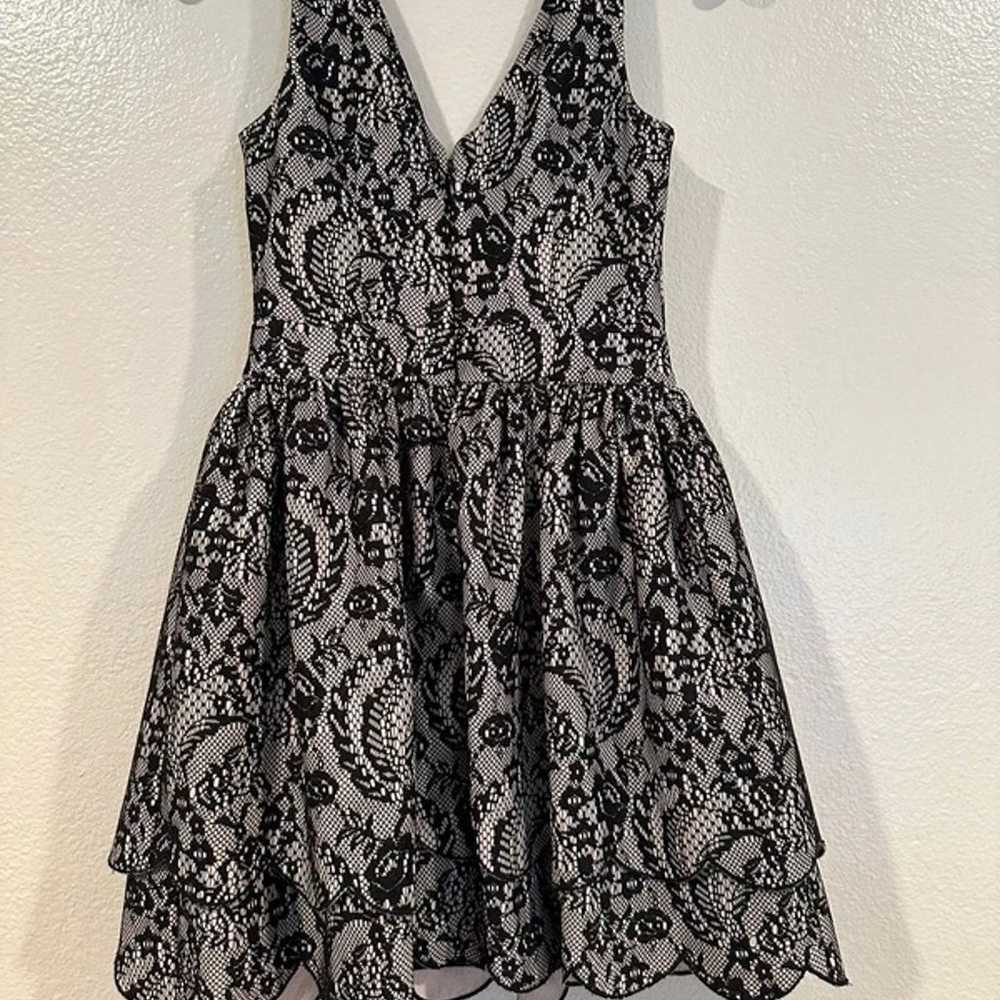 black lace short dress - image 2
