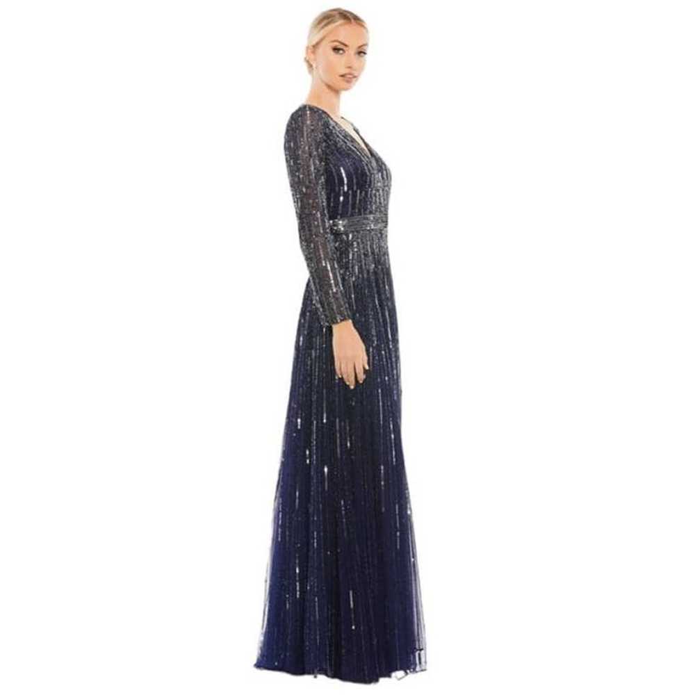 Mac Duggal Sequined Illusion Sleeve A Line Gown M… - image 9