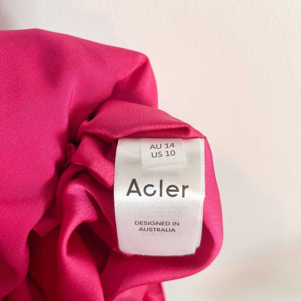 Acler NWOT Sleeveless V-Neck Palmera Luxe Satin D… - image 7