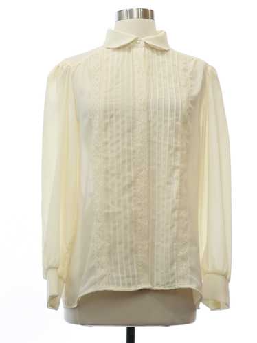 1980's Division II Womens Pleated Secretary Shirt