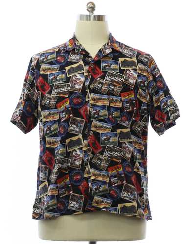 1990's Superior Mens Cotton Graphic Print Travel T