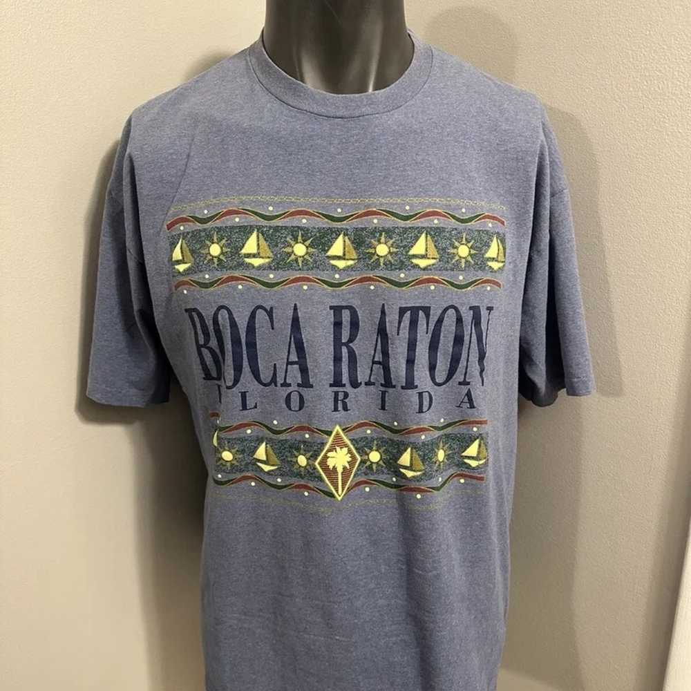 Vintage Boca Raton Florida Single Stitch T Shirt … - image 1