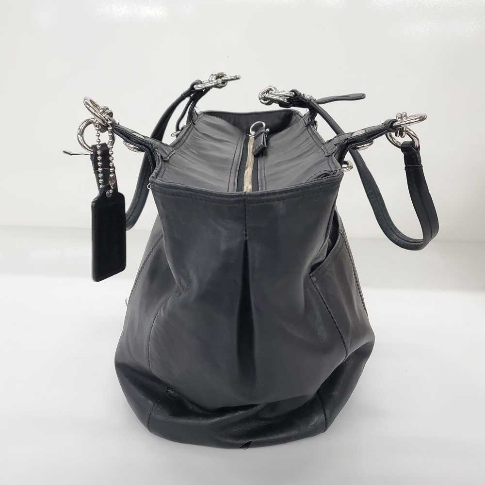 Coach Mia Black Leather Zip Top Shoulder Bag - image 3