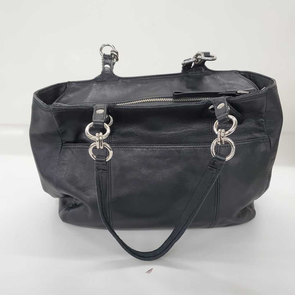 Coach Mia Black Leather Zip Top Shoulder Bag - image 4