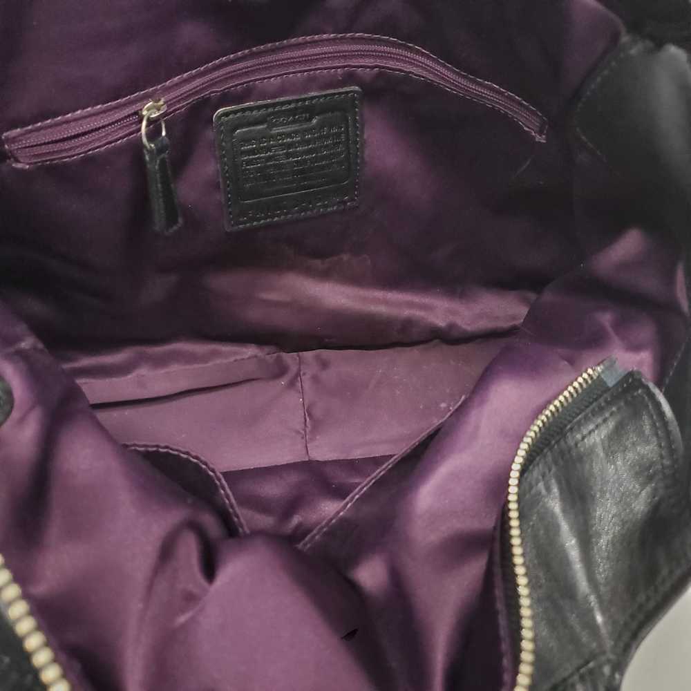 Coach Mia Black Leather Zip Top Shoulder Bag - image 6