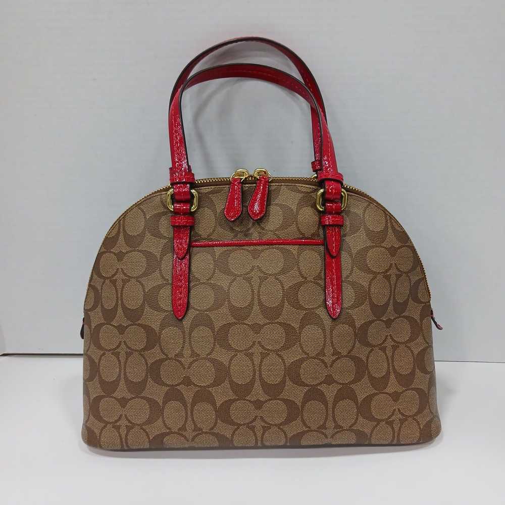 Authentic Coach Peyton Signature Cora Domed Satch… - image 3
