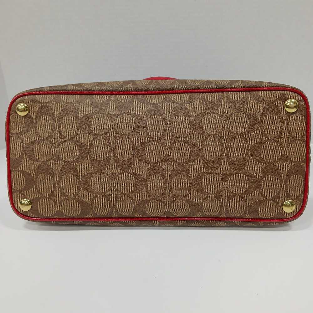 Authentic Coach Peyton Signature Cora Domed Satch… - image 6