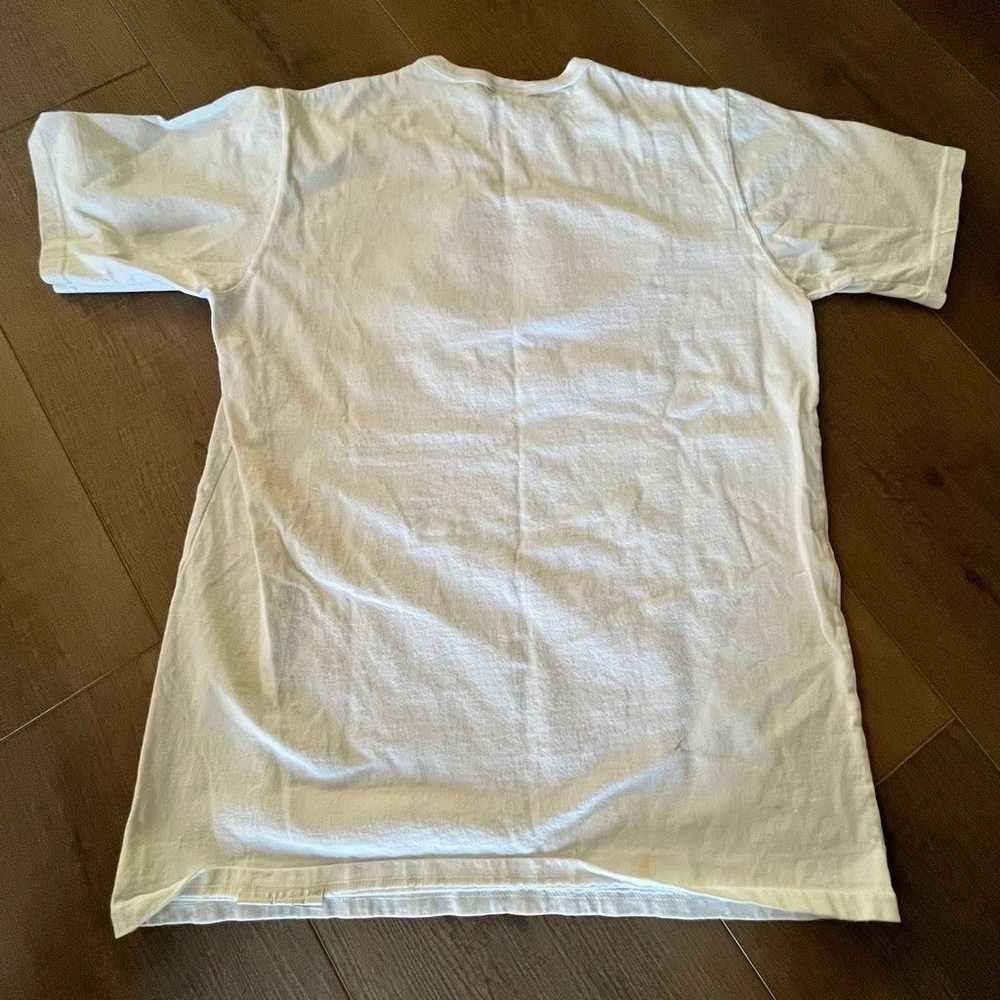 Vintage Champion White T-Shirt Men Large Gold Emb… - image 5