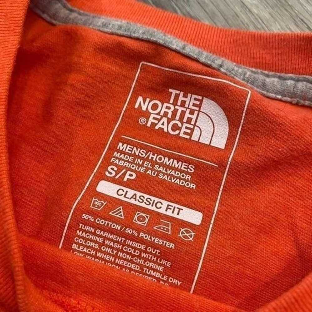 North Face Orange/Coral Athletic Casual Shirt Men… - image 3