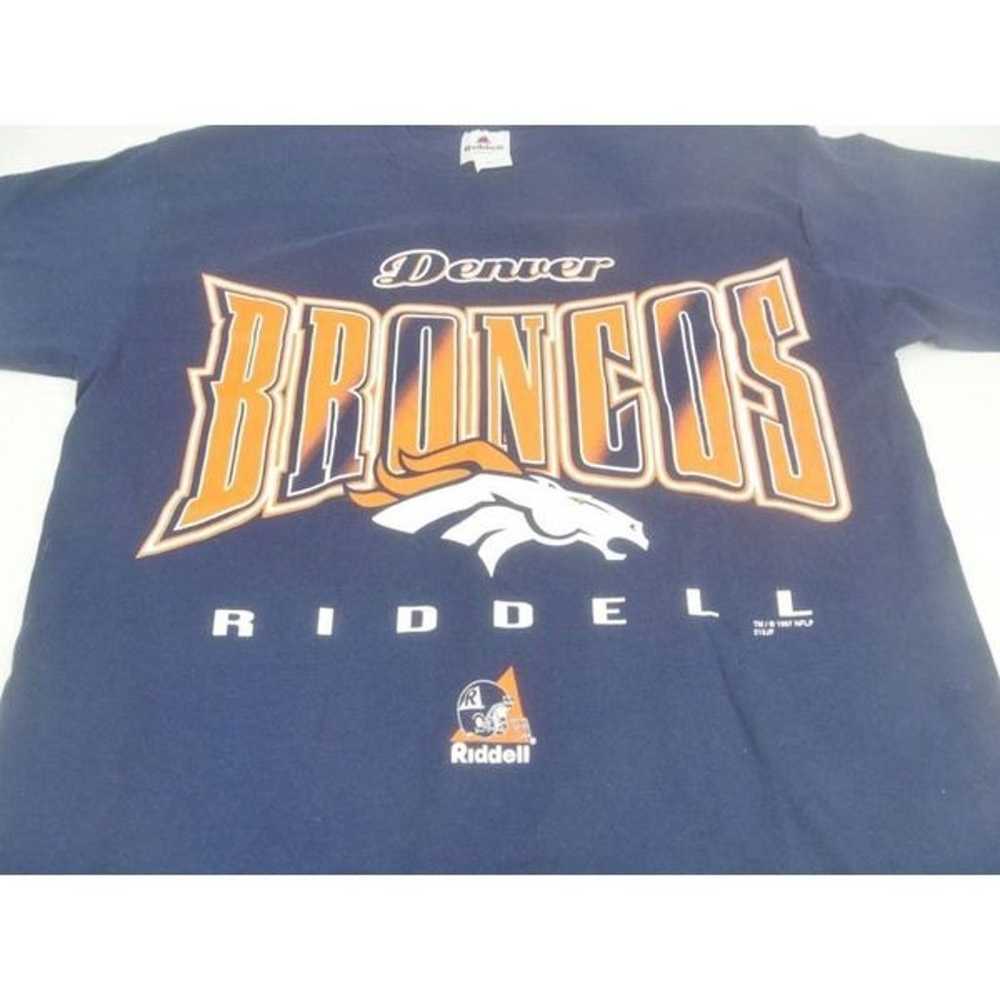 Denver Broncos T Shirt 90s NFL Football - image 2