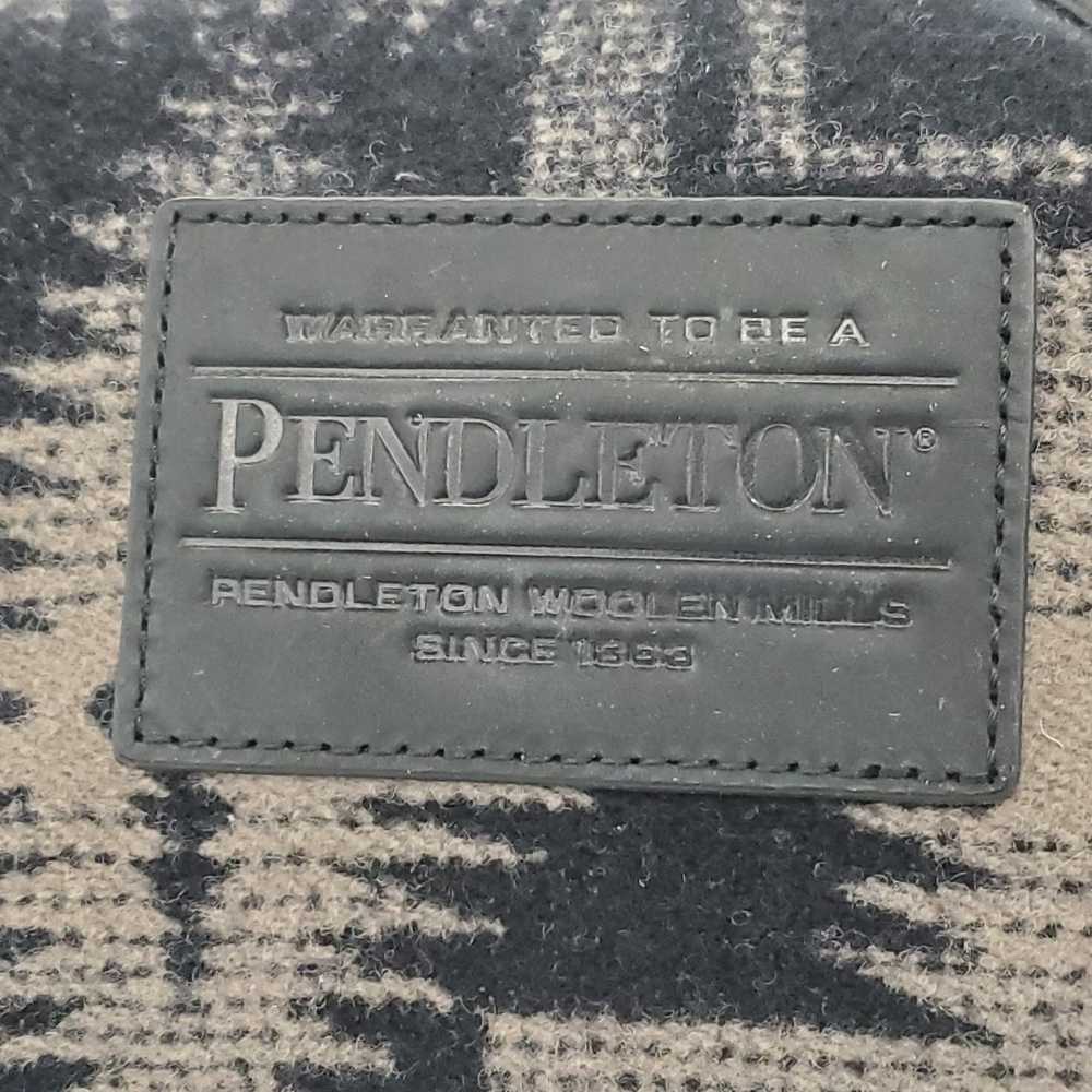 Pendleton Wool & Black Leather Travel Dopp Kit - image 2