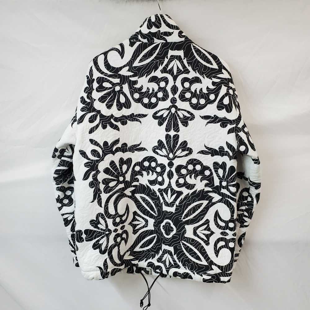 NWOT Zara Quilted Black & White Oversized Full Zi… - image 2