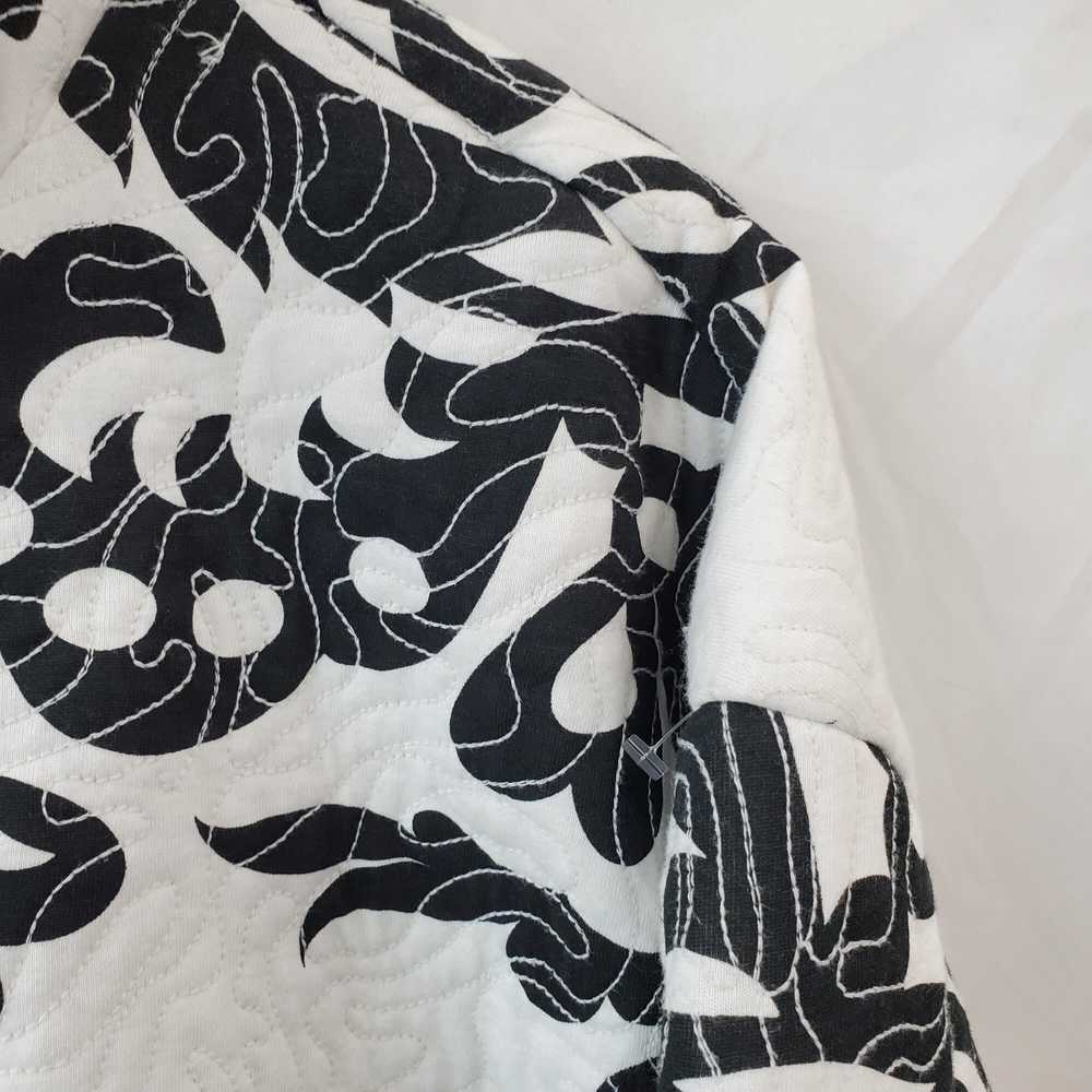 NWOT Zara Quilted Black & White Oversized Full Zi… - image 3