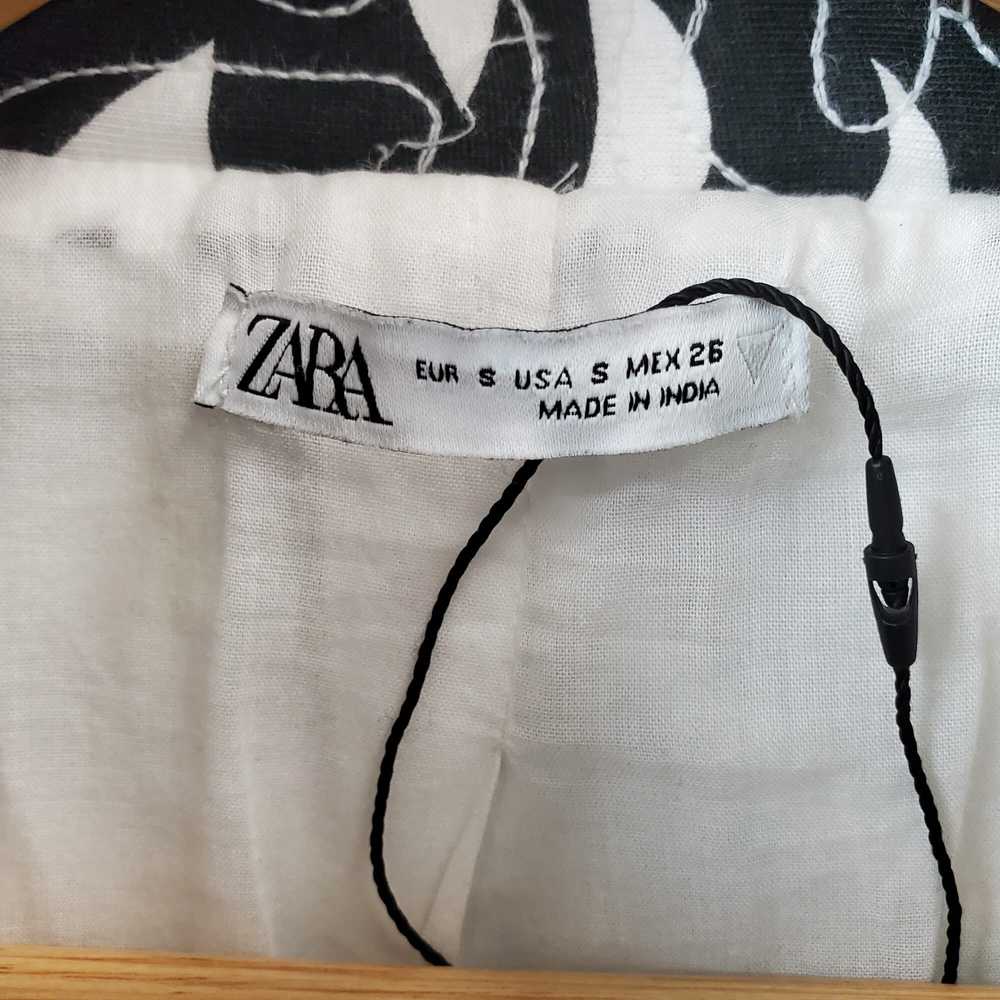 NWOT Zara Quilted Black & White Oversized Full Zi… - image 4