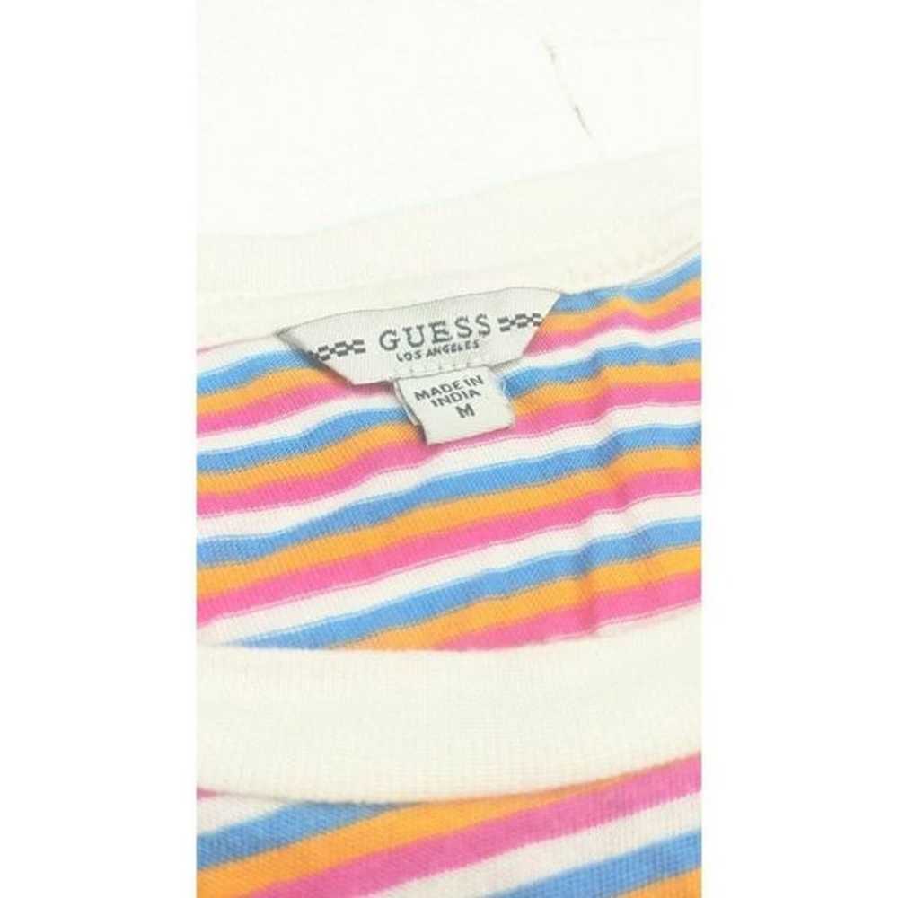 Guess Los Angeles Striped Tee T Shirt Size M Medi… - image 3