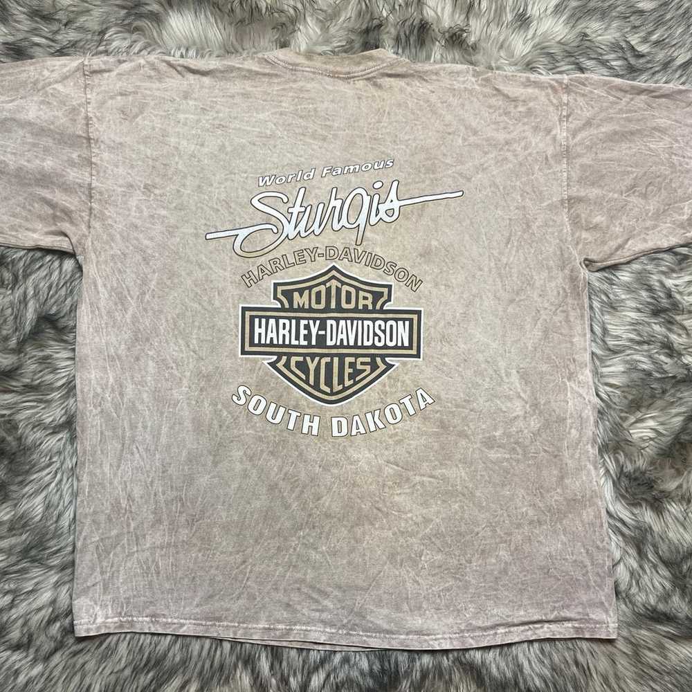 Harley Davidson VTG 2002 Men's T-shirt STURGIS BL… - image 8