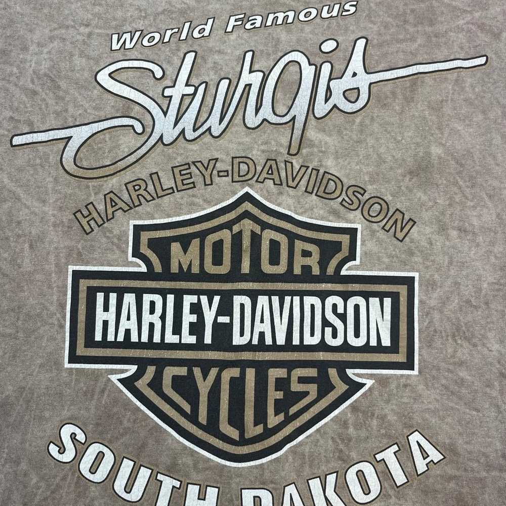 Harley Davidson VTG 2002 Men's T-shirt STURGIS BL… - image 9
