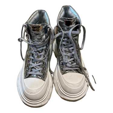 Alexander McQueen Tread Slick leather trainers - image 1