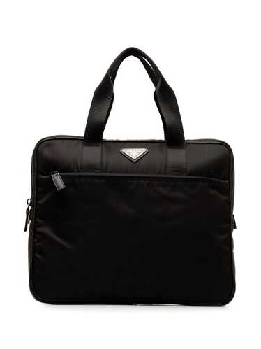 Prada Pre-Owned 2013-2023 Tessuto briefcase - Bla… - image 1