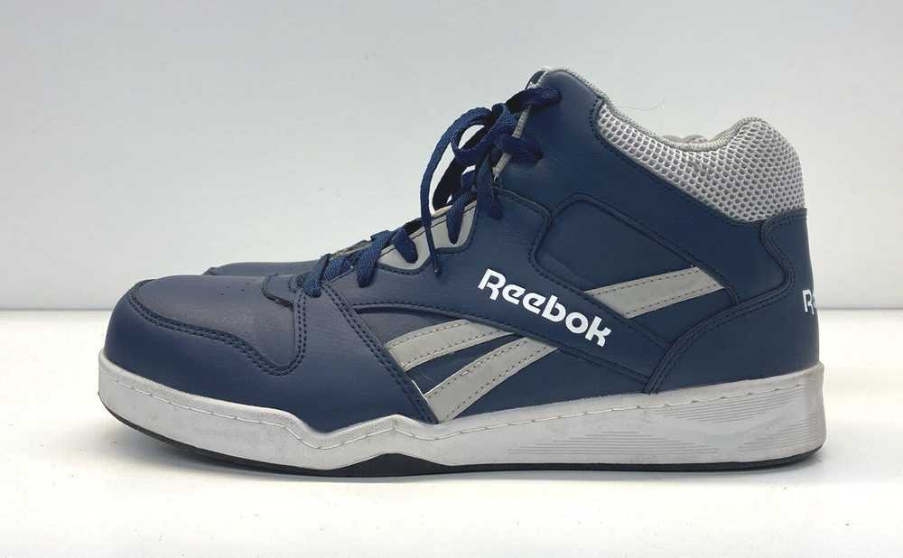 Reebok Leather BB4500 Steel Toe Work Sneakers Blu… - image 2