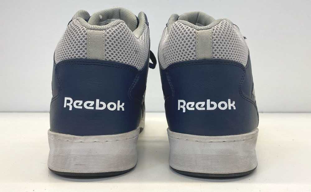 Reebok Leather BB4500 Steel Toe Work Sneakers Blu… - image 4