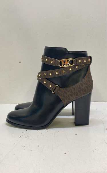 Michael Kors Kincaid Studded Buckle Strap Boots Bl