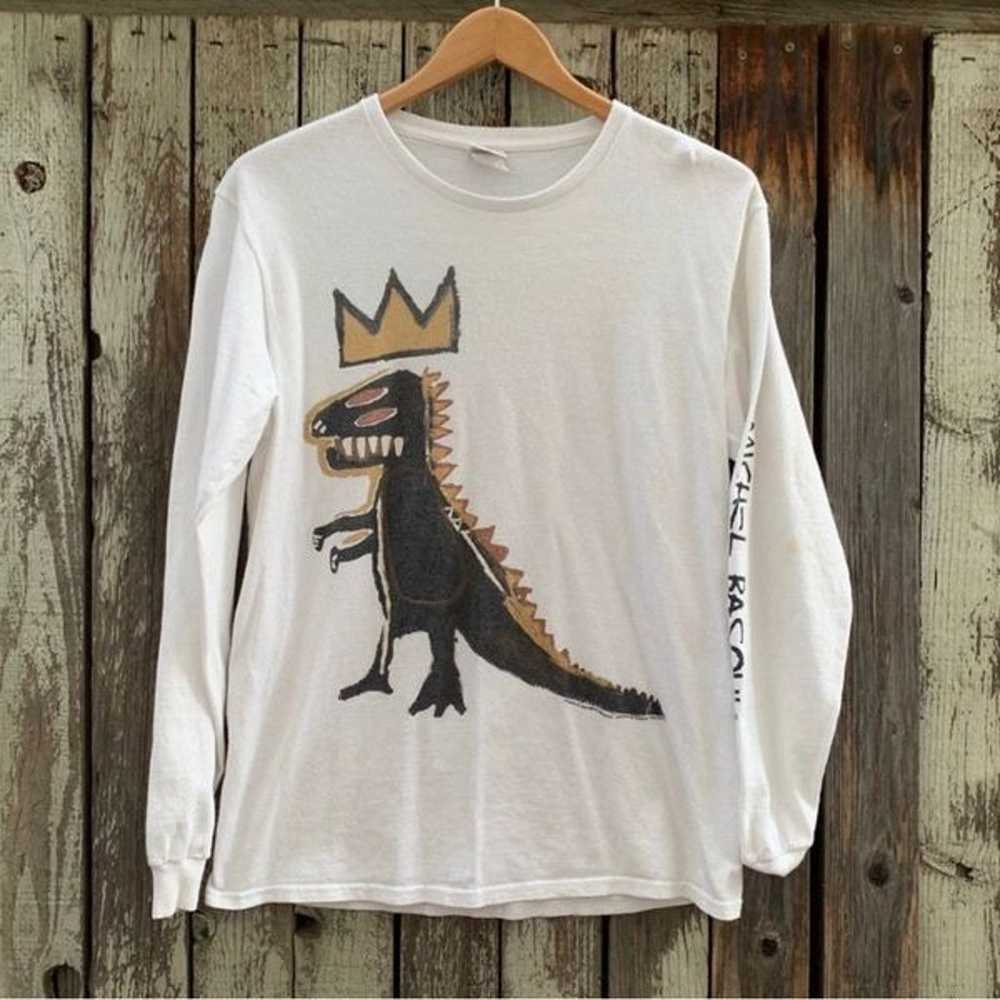 Basquiat Dinosaur Dino Art Crewneck Sweatshirt Ar… - image 1