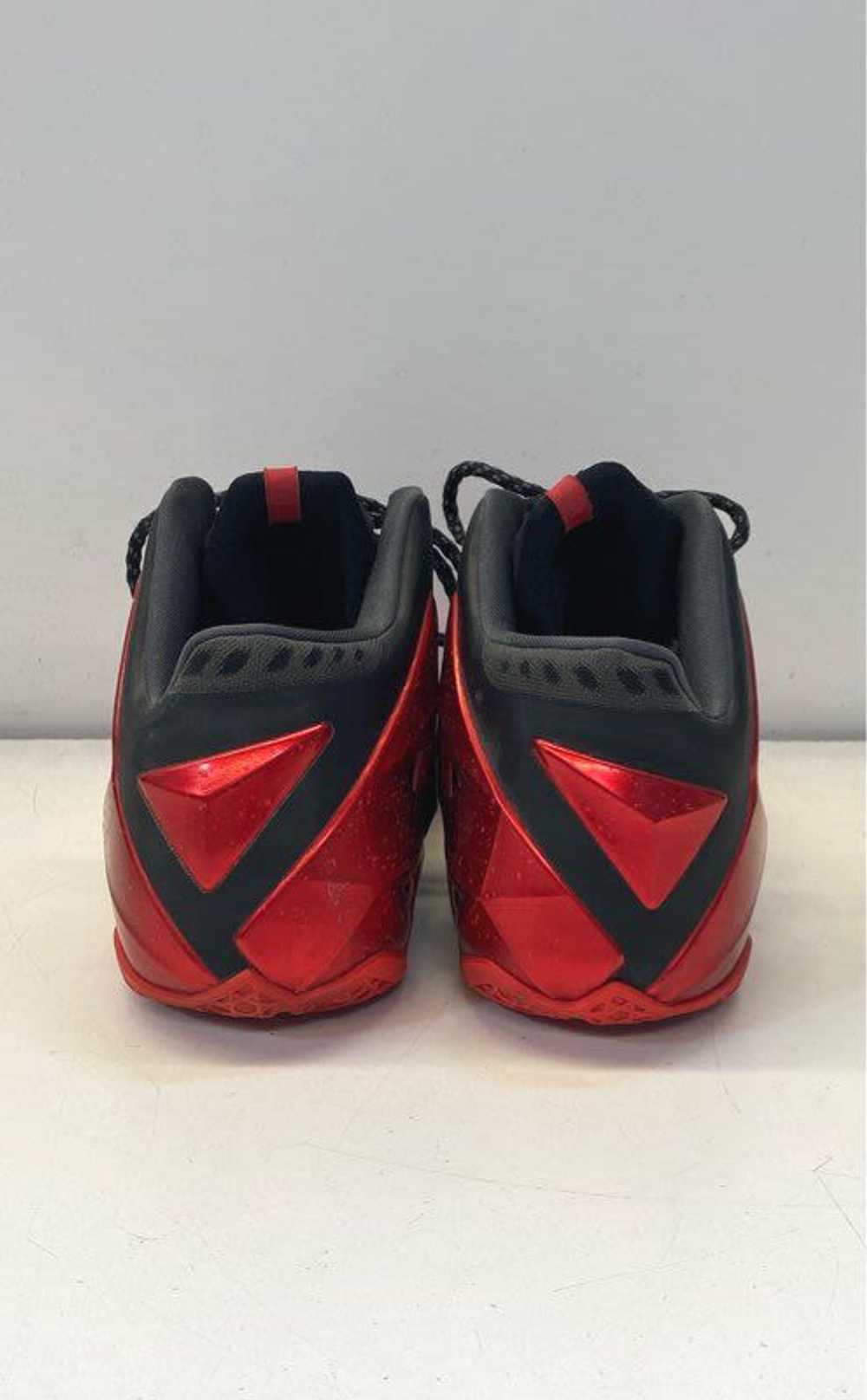 Nike LeBron 11 Away Sneakers Red 13 - image 4
