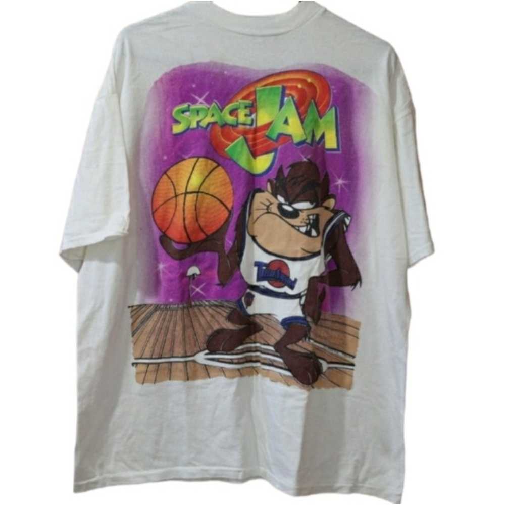 Warner Bros Vintage 90s Space Jam Taz Basketball … - image 1