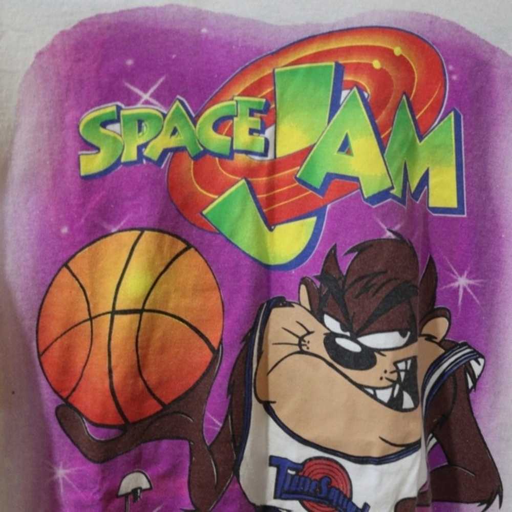 Warner Bros Vintage 90s Space Jam Taz Basketball … - image 7