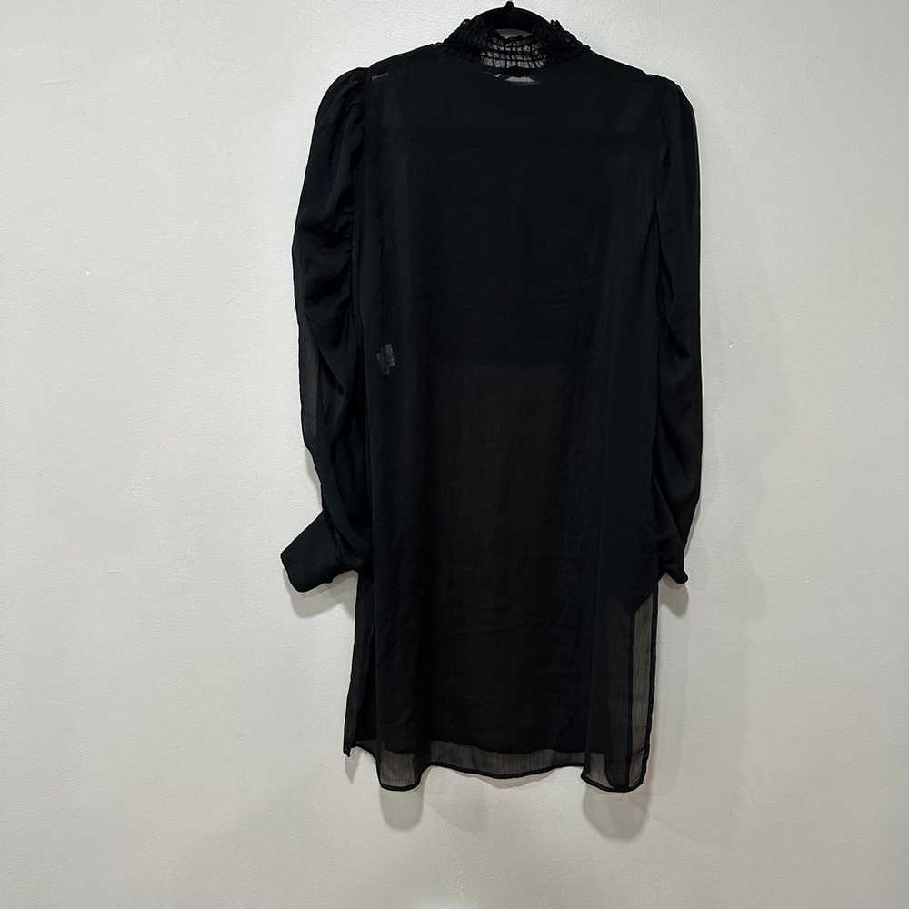Zara black sheer tunic  Size Small  8211/883 - image 3