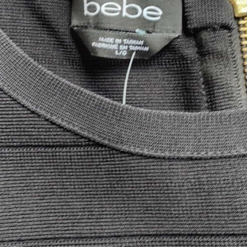 Bebe black long sleeve crop top - image 5