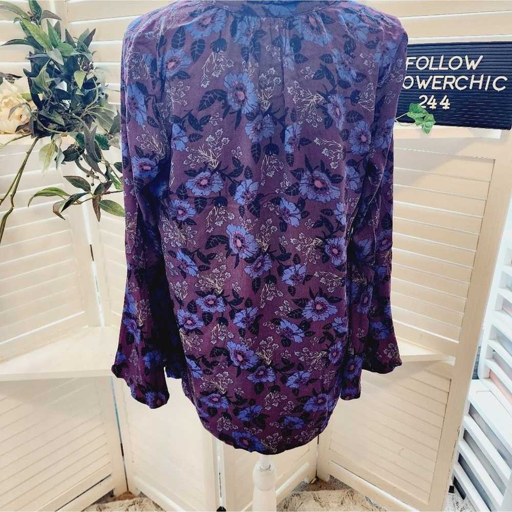 FREE PEOPLE MAGIC MYSTERY TUNIC PURPLE AND BLUE S… - image 5