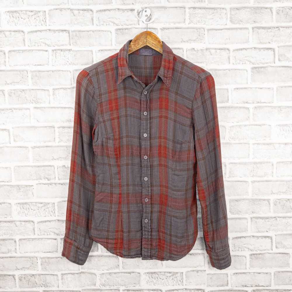 CP Shades Women's Button up flannel Shirt in Gray… - image 10