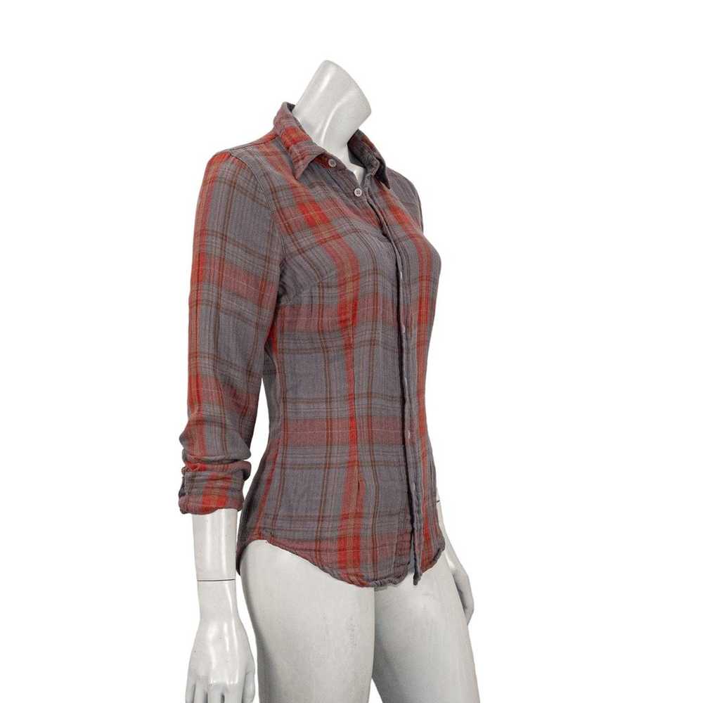 CP Shades Women's Button up flannel Shirt in Gray… - image 3