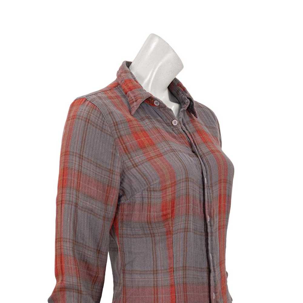 CP Shades Women's Button up flannel Shirt in Gray… - image 9