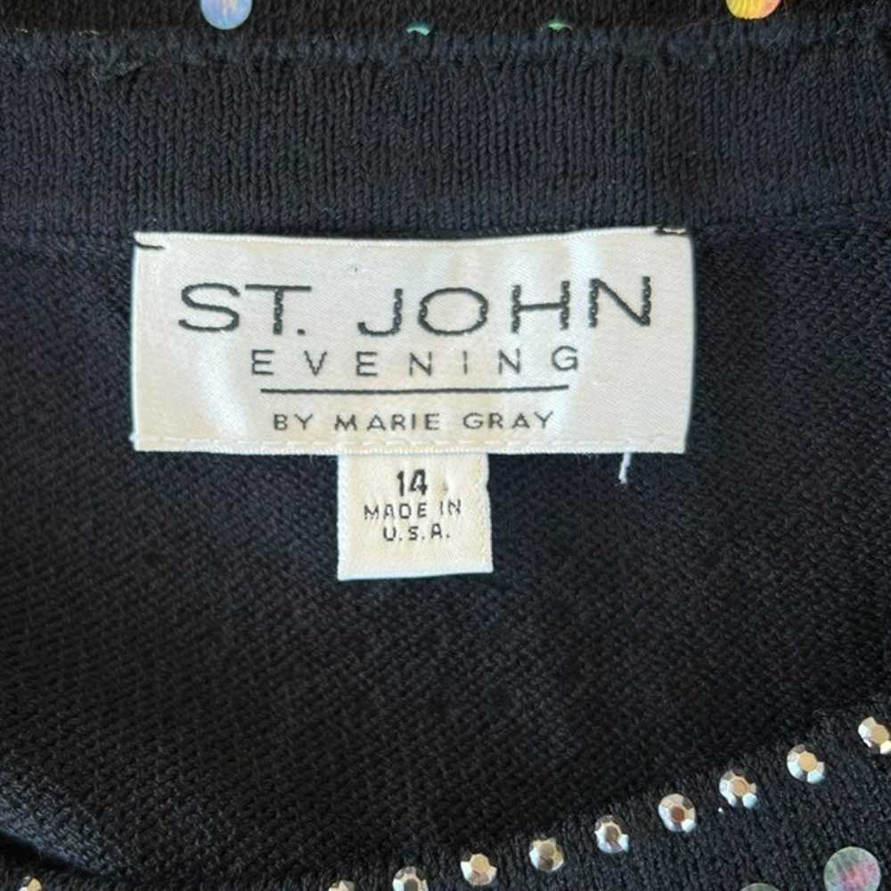 VTG St. John Evening Sequin Scallop Chandelier To… - image 10