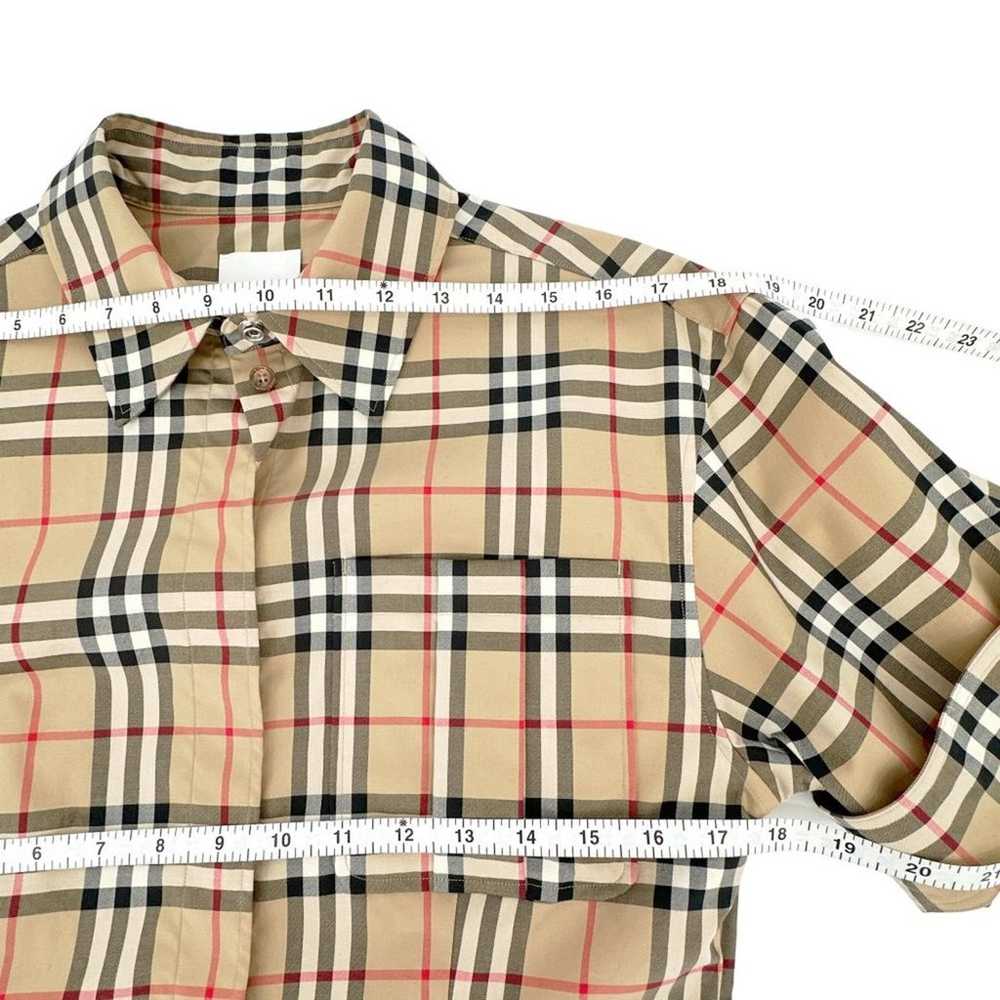 BURBERRY Vintage Check Short Sleeved Shirt US4 | … - image 10