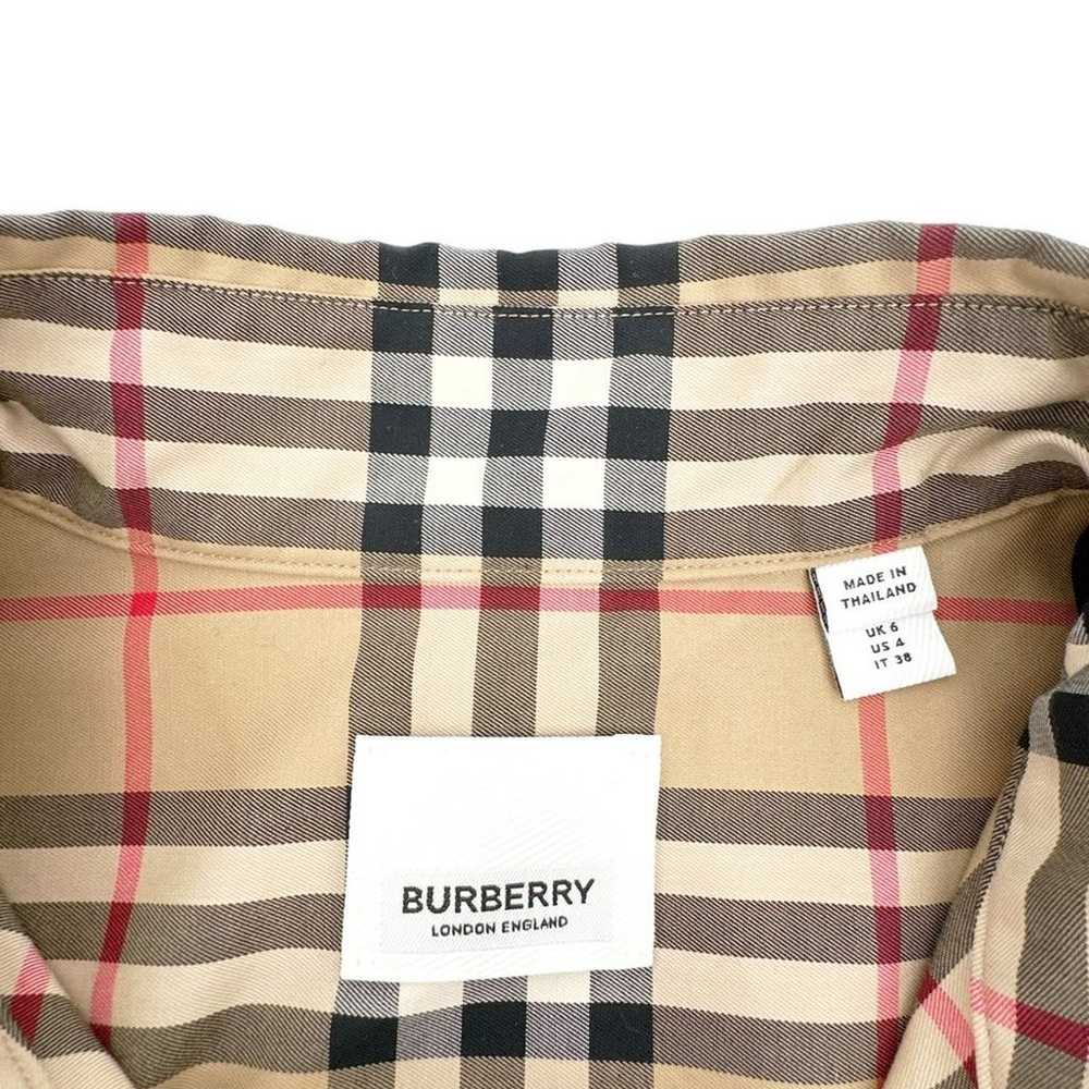 BURBERRY Vintage Check Short Sleeved Shirt US4 | … - image 5